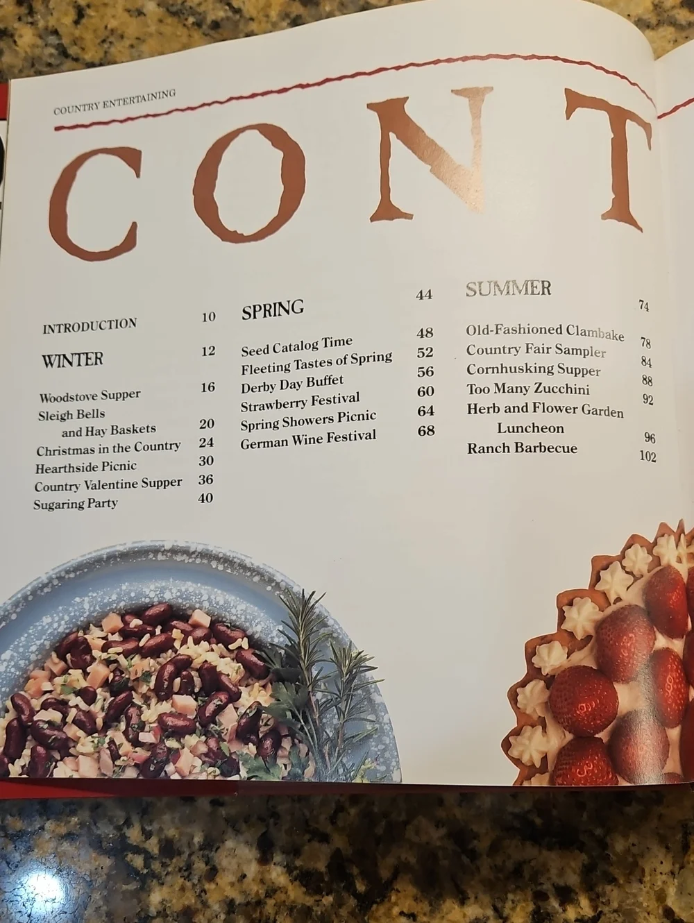 Country Entertaining Cookbook Bonnie Tandy Leblanc 144 Pages